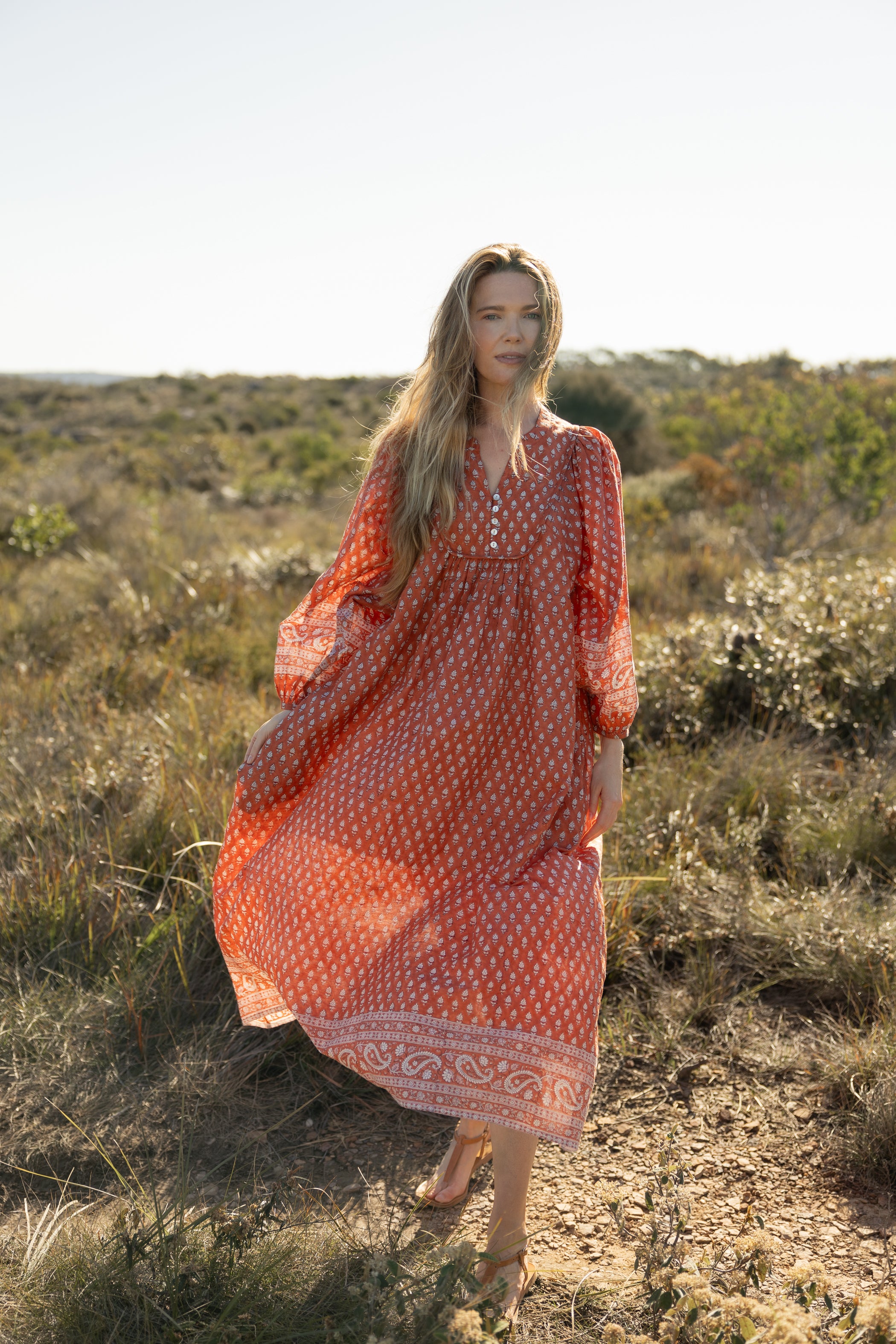 Desert Bloom Midi Dress